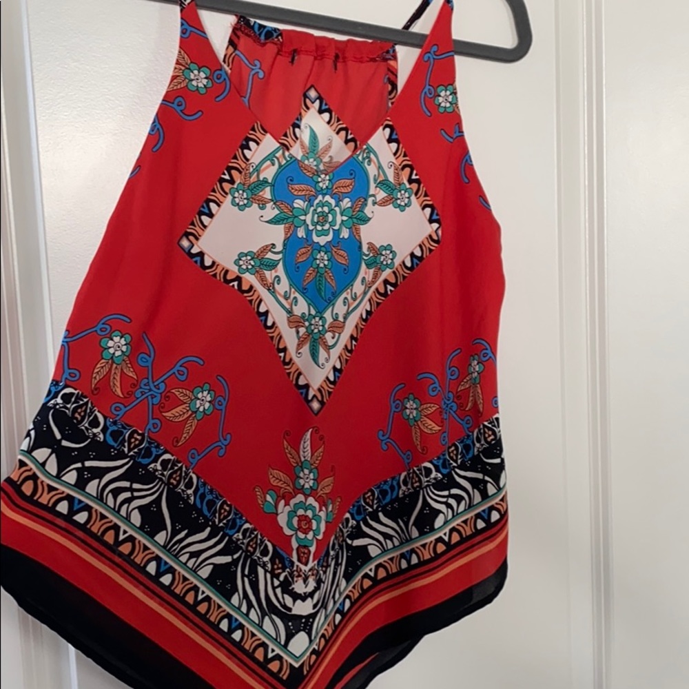 Boutique scarf tank